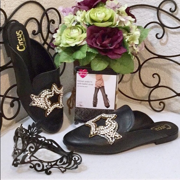 🆕 CIRCUS BY SAM ELDELMAN PELHAM RHINESTONE MULE - Picture 2 of 8